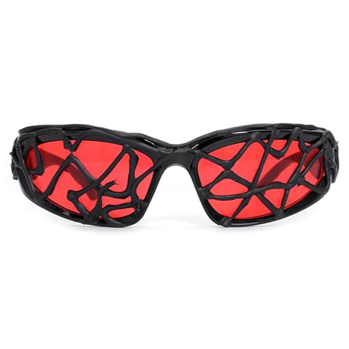 Drip Glue Sunglasses Men Handmade Drip Glue Sunglasses UV Protection Trendy Fashion Wrap Around Shield Shades For Women