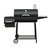 Royal Gourmet CC1830M 30-Inch Barrel Charcoal Grill with Offset Smoker, 811 Square Inches, Outdoor...