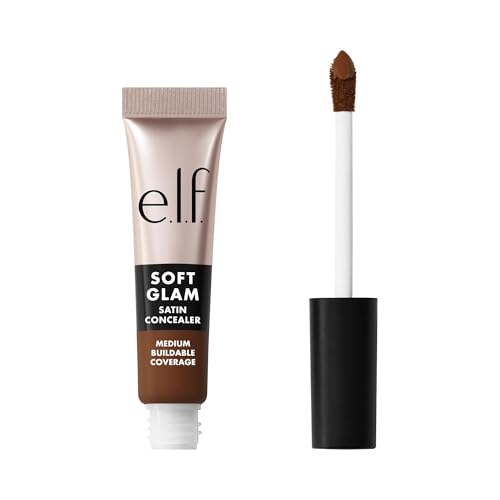 Image of e.l.f. Soft Glam Satin Concealer, Medium Coverage For Blemishes & Under-Eye, Crease-Resistant, Long Lasting, Vegan & Cruelty-Free, 55 Deep Warm