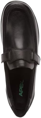 Apex Women's A200W Eveyln Loafer Flat, Black, 10 X-Wide | Image 3