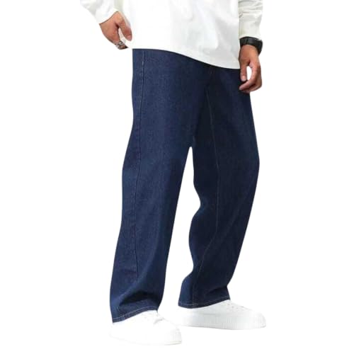 Image of Men Jeans || Baggy Fit Jean's for Man || Loose Fit High Rise Denim || Non Stretchable Casual Wear Jean,s || Dance Rap Rapping Style Pant for Men || Denim Cotton Jeans