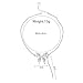 GIGB PBDK Silver Crystal Butterfly Y Collarbone Necklace for Women Fashion Adjustable Butterfly Pendant Choker Sparkle Butterfly Statement Necklace Jewelry Gift (Silver), Small