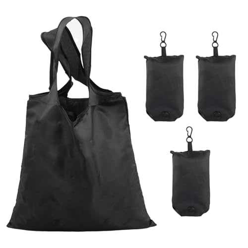 Ehuihuan 4 Stück Einkaufstasche Faltbar, Einkauf Stofftaschen, Faltbare Einkaufstasche im Beutel, Wiederverwendbare Einkaufstüten Wasserdicht