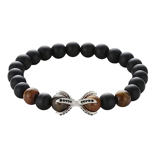 Bracelet en pierres véritables 8 mm pour elle et lui au quotidien stylé