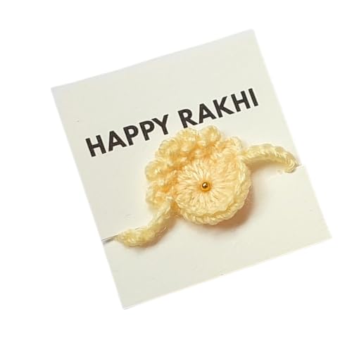 Image of Handmade Crochet Rakhis for Brothers - 100% Pure Cotton /Wool