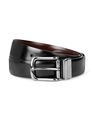 Image of Symbol Premium Men's Reversible Italian Leather Formal Belt (Brown /Black)