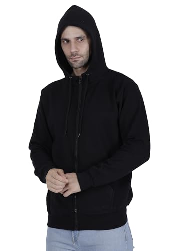 Image of Mastyle Men's Solid Hoodies |100% Rich Cotton Fleece 400 GSM | Wrinkle Free