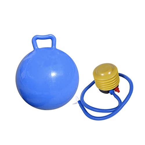 Abaodam Inflatable Bounce Ball for Boys and Girls Jumpong Ball Comfortable to Hold 44cm Diameter PVC Sky-Blue Promotes Coordination Age 3