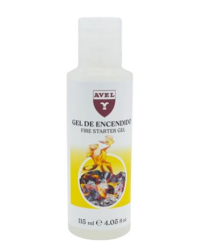 Gel de Encendido 115 ml | Encendedor de Barbacoa y Hogueras | Prender Fuego Fácilmente