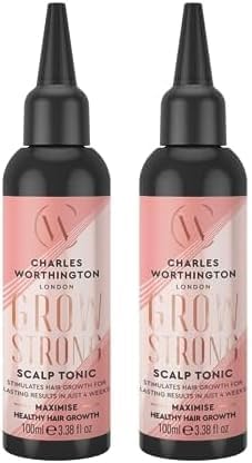 Grow Strong Scalp Tonic, Hair Growth Serum for Fine Hair, Hair Repair Products for Women and Men, Salon Hair Repair, 100 ml (Pack of 2)