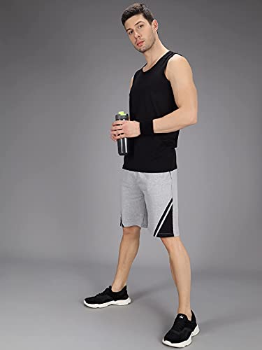 Image of Cotton Solid Men Shorts for Gyming /Running /Exercise /Cycling Casual Slim Fit(Pack of 3)