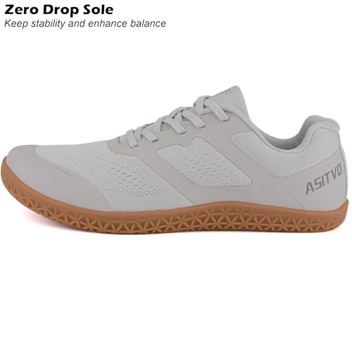 Image of ASITVO Barefoot Shoes Men Wide Walking Zero Drop Cross Trainer Gym Sneakers | Minimalist Grounding Walking Width Toe Box Knit Seamless Upper Colorful