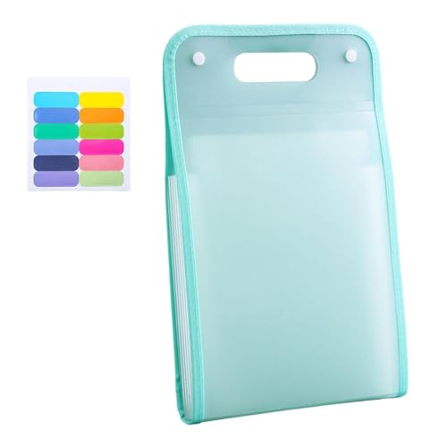 Zanthicia Portadocumentos vertical A4 con bolsa de almacenamiento portátil de 13 capas para documentos prueba. Ayuda a clasificar y organizar archivos forma eficiente. Carpeta archivos expandible.