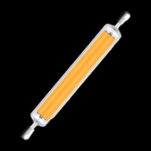WYLIELAMSH Lámpara LED COB R7S Regulable, Bombilla De 20W, 78mm, 40W, 118mm, 50W, 189MM, CA 220V, 240V, Reemplaza La Luz Halógena, Tubo De Vidrio Led R7s,Blanco Cálido,40W 118MM