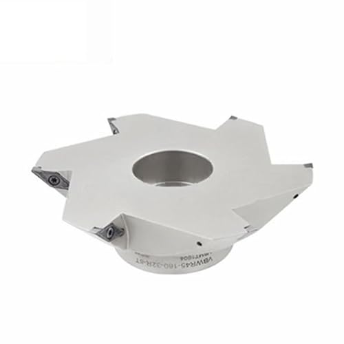 Image of OURNXI Face Mill Cutter Dovetail Milling Cutter With 45 Degree Dovetail Chamfer CNC Cutter VBWR45-80/100/125/160 Dovetail Milling Cutter Head(VBWR45-125-27-5T)