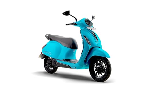 Image of Chetak 3001 by Bajaj Auto High Speed Electric Scooter with charger - Azure Blue - Ex-Showroom