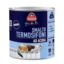 Boero Fai da Te, Smalto per Termosifoni ad Acqua, per Interno/Esterno, Applicabile su Ferro, Alluminio, Leghe Ferrose, Pronto all’uso, Latta da 2L, Colore Bianco