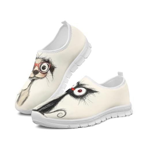 Image of Jeiento Cute Dog Women's Casual Slip On Shoes Loafers Sneakers for Women