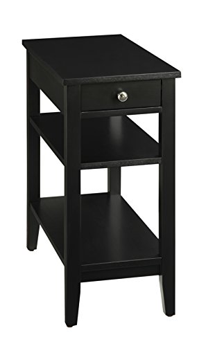 Convenience Concepts American Heritage Chairside End Table with Drawer 23.5