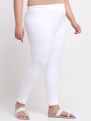 Image of Soft Cotton Ankle Lenght Solid Regular and Plus 35 Colours Leggings for Womens and Girls (Sizes :- M to 6XL)