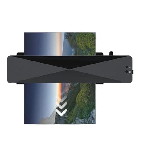 KONGMM Plastificadora Máquina laminadora en frío y Caliente for Oficina, for Documentos A4, fotografías, Embalaje blíster, laminadora de Rollos de película de plástico