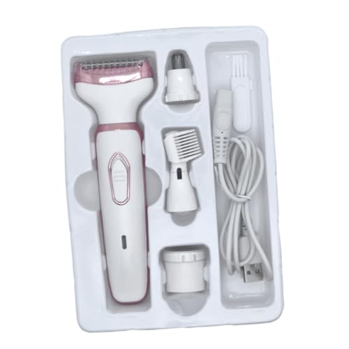 OHPHCALL Electric Nose Hair Trimmer 1 Set Comfortable Handle Waterproof for Bathing Rechargeable White