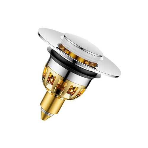 Tapón de desagüe con botón para baño y cocina