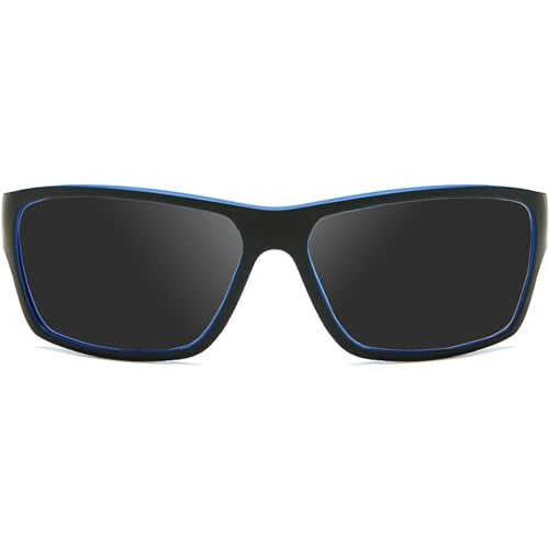 Image of Full lens Polarized Reading Sunglasses for Men Driving Running Sports Reader Square UV Protection Style Unisex