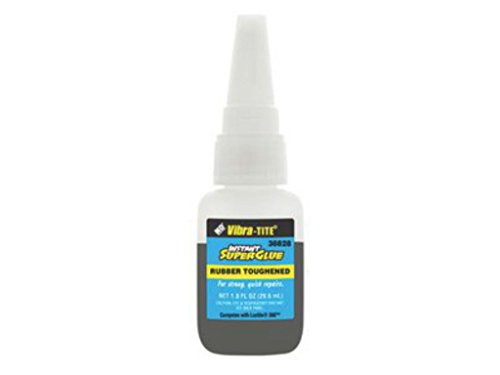 Vibra-TITE - 38828 Vibra-Tite - 388 Rubber Toughened - Shock/Temp Resistant Cyanoacrylate, 1 Ounce