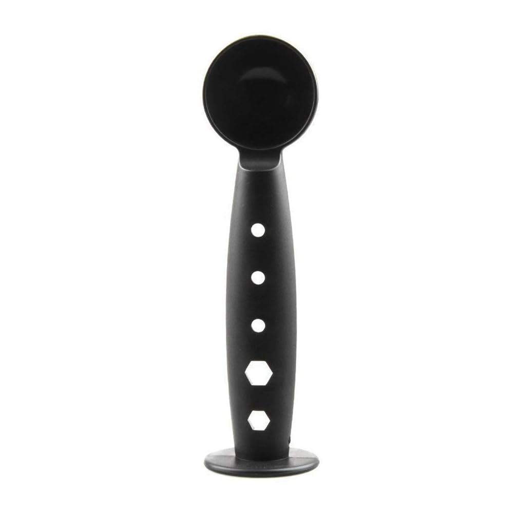 CTRLZS Espresso Tamper with Measuring Spoon, Multifunctional Coffee Bean Press for Coffee Maker - 49mm