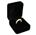 Geff House Black Velvet Ring Box