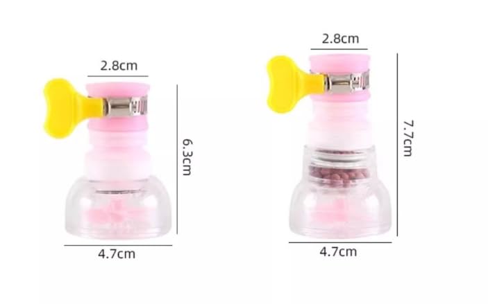 Water Filter Faucet Bathroom Sink - 2 Pcs? One in Pink and one in Blue ? Water Filter for Sink Bathroom Faucet Extender Kitchen - 360° Adjustable