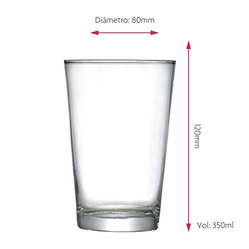 Jogo de Copos Para Cerveja Rótulo Caldereta 350ml 6 Pcs - Ruvolo