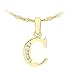 Produktbild CARISSIMA Gold Damen-Kette mit Anhänger 375 Gelbgold Zirkonia transparent Rundschliff - 1.40.8454