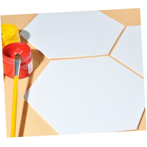 Lienzos para Óleo en Paneles Hexagonales de Algodón con tablero de dibujo 8