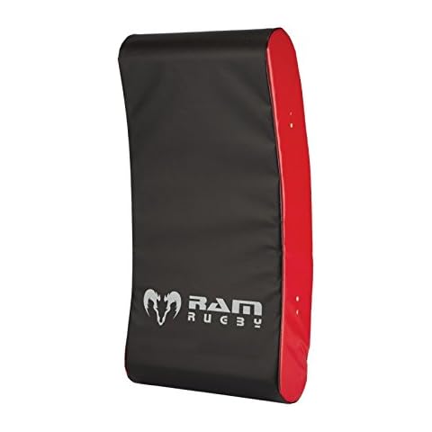 Ram Rugby Curved Hit Shield - 2 Sizes - Contact Pad - Curved Rucking Tackle Shield - Heavy Duty PVC, High Density Foam (Senior) Cover