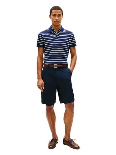 Image of Tommy Hilfiger Men's Short Sleeve Polo Shirts in Regular Fit With Stretch and Organic Pique Cotton