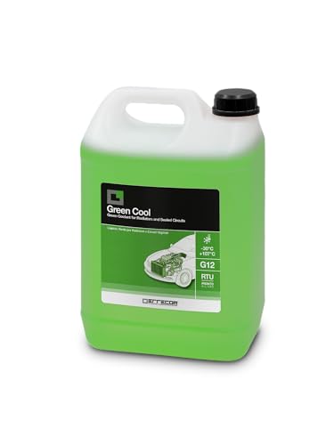 ERRECOM Green Cool, Liquide de Radiateur Vert -30°C, antigel G12 avec Paquet d'inhibiteurs à Base...
