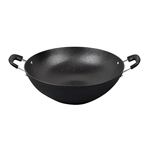 Wok de hierro fundido con asas, 36-42 cm miniatura 1
