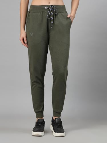Image of UZARUS Women's Cotton Regular Fit Joggers Track Pants with 3 Pockets