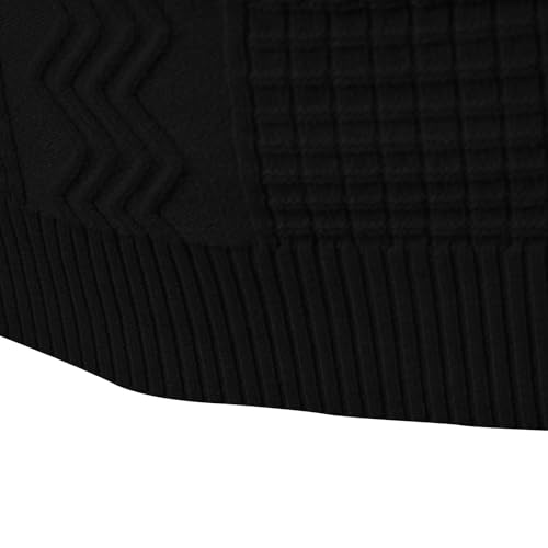 Men's Slim Fit Turtleneck Sweater Casual Twisted Knitted Pullover Sweaters Winter Casual Fashion Solid Color Sweater2