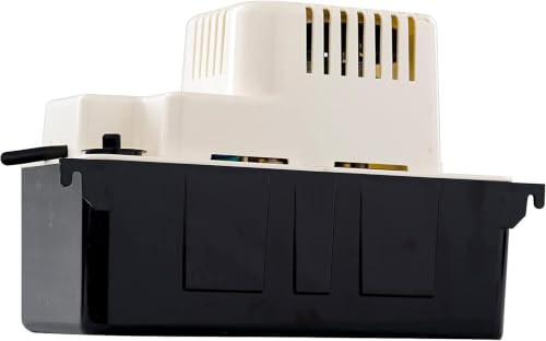Image of Little Giant VCMA-20ULS 115 Volt,80 GPH,1 /30 HP Automatic Condensate Removal Pump for HVAC /Refrigeration Systems /Dehumidifiers with Overflow Detection Switch and 6' Cord,White /Black,554425 (Pack of 6)