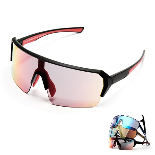 TRAVEL BUDDIES Optical UV400 Sunglasses, Anti Fog Sunglasses, Rectangular Sunglasses, Sport Sunglasses Men & Women, Safety Sunglasses, Ideal For Cycling,Hiking,Baseball,Tennis, Pickleball & Golf
