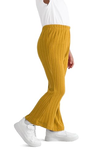 Image of Toddler Baby Girls Fall Bell Bottoms Pants Ruffle Flare Pants Soft Fleece Trousers for Children's