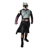 STAR WARS Deluxe Adult Boba Fett Costume, Mens Halloween Costume - Officially Licensed