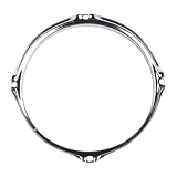 Zink-Legierung Snare Drum Hoop Guard, Felgenschutz und Schalldämpferring für 20,3 cm, 30,5 cm, 35,6 cm, 35,6 cm (8 Zoll) Trommeln, Batter Hoop Ersatzteil für Schlaginstrumente (20,3 cm)