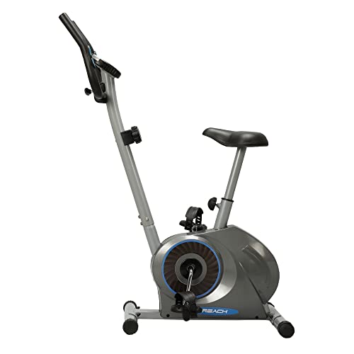 Reach B-200 Magnetic Exercise Cycle for Home Gym | Upright Stationary Exercise Bike for Cardio and Fitness Workout | Adjustable Magnetic Resistance with 4kg Flywheel and Cushioned Seat | Max User Weight 100Kg