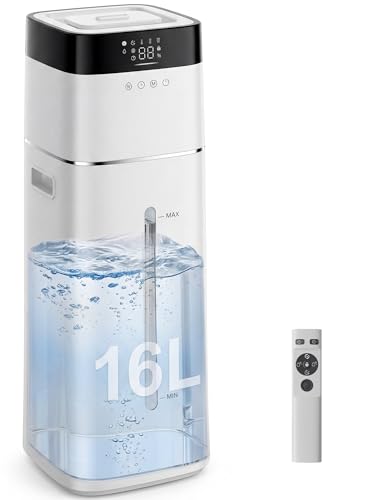 Uthfy 16L/4.2Gal Humidifiers Large Room 1500ft², 100H Runtime Air Humidifiers for Bedroom with 4 Modes, Humidity Setting, Child Lock, 12H Timer, Remote, Top Fill Design by Uthfy - Image 16