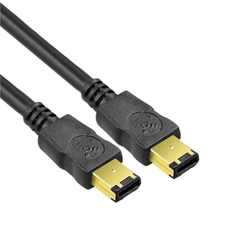 IEEE1394A Data Cable IEEE 1394 6P to 6P 6P-6P 6 Pin to 6Pin Industrial Camera Cable Firewire 400 Mbps 1.5m 3m 5m 10m 15m(1.5m)
