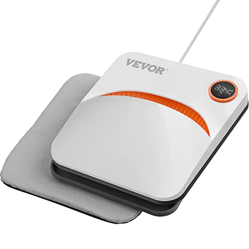 VEVOR 2 en 1 Presse à Chaud Portable et Fer à Repasser Machine de Sublimation Textile 22,8x22,8cm...